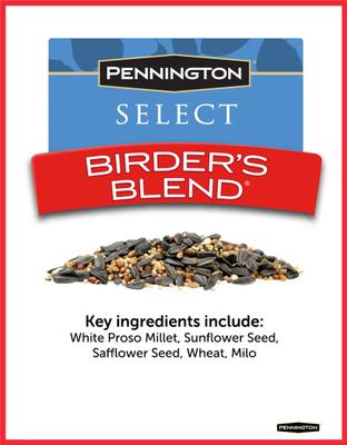 Show full view: Pennington Select Birder's Blend Wild Bird Food, 15-lb bag slide 3 of 11