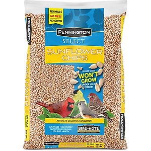 Pennington Select Sunflower Chips Wild Bird Food, 15-lb bag