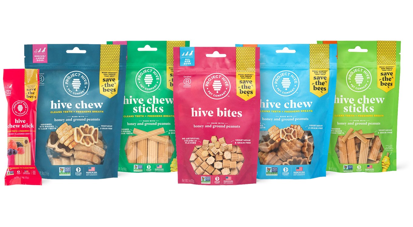 Project Hive Pet Company Chew Sticks Large Hard Chew Dog Treats, 7-oz bag