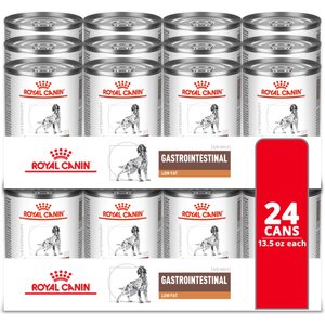 Royal Canin Veterinary Diet Adult Gastrointestinal Low Fat Canned Dog Food, 13.5-oz can, case of 24