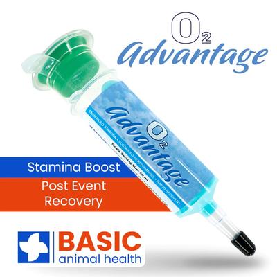 Show full view: Basic Animal Health O2 Advantage Gel Horse Supplement, 50-ml syringe, 1 count slide 1 of 3