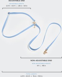 Sunny Tails 4-in-1 Convertible Hands Free Cloud Dog Leash, 8.5-ft long, 5/8-in wide, Lunar Glow slide 2 of 9