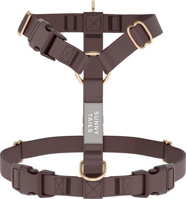 Show full view: Sunny Tails Cloud Lite Waterproof Dog Harness, Espresso Brown, Large: 26 to 38-in chest slide 7 of 10