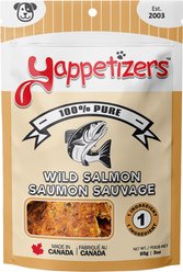 Yappetizers Wild Salmon High Protein Grain-Free Dehydrated Dog Treats, 3-oz bag