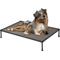 Show in main carousel: Veehoo Chew-Proof Black Metal Frame Elevated Dog Bed, Brown, Medium slide 1 of 10