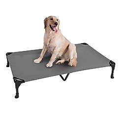 Veehoo Cooling Elevated Dog Bed, Sky Grey, X-Large