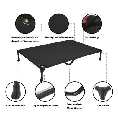 Show full view: Veehoo Cooling Elevated Dog Bed, Black, X-Large slide 5 of 9