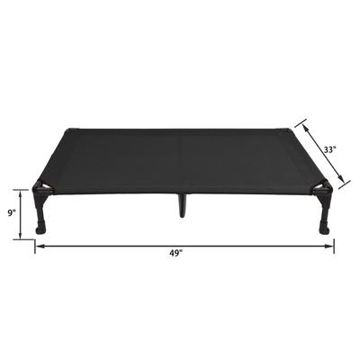 Show full view: Veehoo Cooling Elevated Dog Bed, Black, X-Large slide 3 of 9