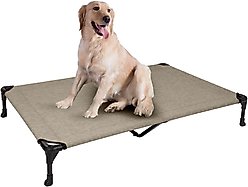 Veehoo Cooling Elevated Dog Bed, Beige Coffee, X-Large
