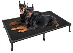 Veehoo Chew-Proof Rustless Aluminum Frame Elevated Dog Bed, Black, XX-Large