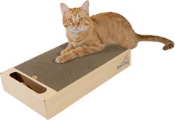Kitty City Catnip Infused Cat Scratcher Toy with Ball Track, Brown slide 2 of 7
