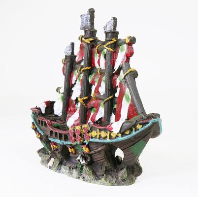Show full view: Penn-Plax Striped Sail Shipwreck Fish Ornament, Multicolor slide 3 of 8