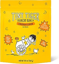Tiny Tiger Crunchy Bunch Chicken Cannonball Chicken Flavor Cat Treats, 20-oz bag