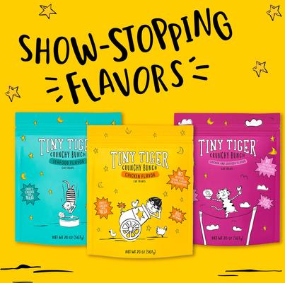 Show full view: Tiny Tiger Crunchy Bunch Chicken Cannonball Chicken Flavor Cat Treats, 20-oz bag slide 8 of 10