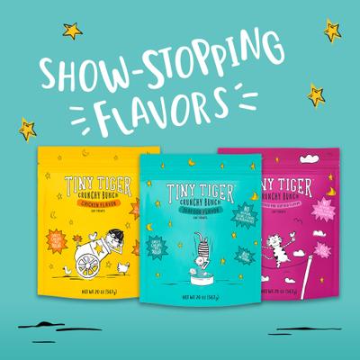 Show full view: Tiny Tiger Crunchy Bunch Fins of Fury Seafood Flavor Cat Treats, 120-oz bundle  slide 8 of 10