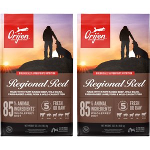 ORIJEN Regional Red Grain Free Dry Dog Food 23.5 lb bag bundle of 2 Chewy