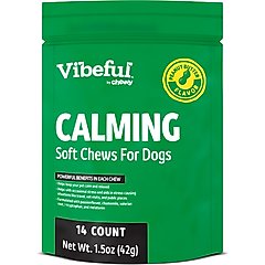 Vibeful Calming Melatonin Peanut Butter Flavored Soft Chews Calming Supplement for Dogs, 14 count