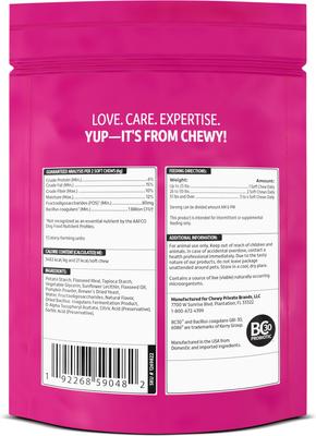 Show full view: Vibeful Probiotic Bites Pumpkin Flavored Soft Chews Digestive Supplement for Dogs, 14 count slide 3 of 9