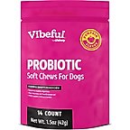 Vibeful Probiotic Bites Pumpkin Flavored Soft Chews Digestive Supplement for Dogs, 14 count
