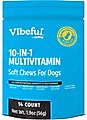 Vibeful 10-in-1 Multivitamin Bites Peanut Butter Flavored Soft Chews Supplement for Dogs, 14 count