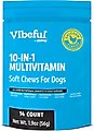 Vibeful 10-in-1 Multivitamin Bites Chicken Flavored Soft Chews Supplement for Dogs, 14 count