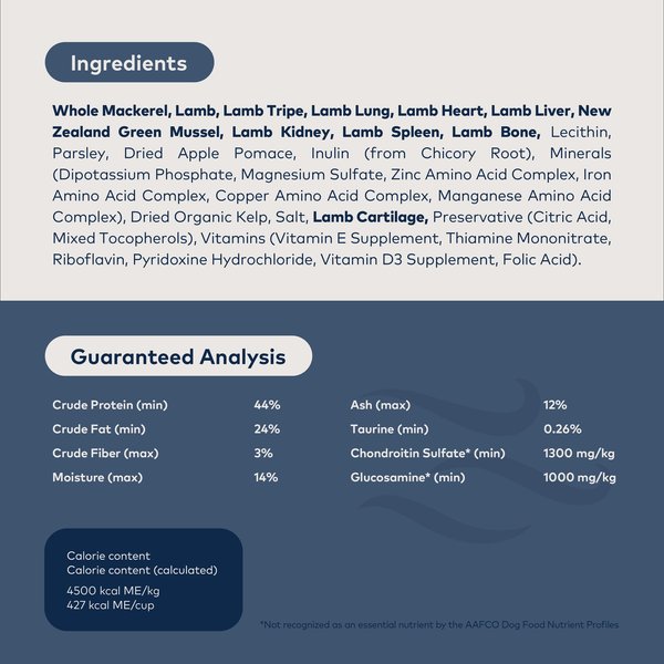 Show full view: ZIWI Peak Mackerel & Lamb Grain-Free Air-Dried Dog Food, 88-oz bag slide 8 of 13