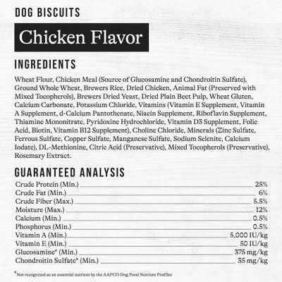 Show full view: American Journey Active Life Chicken & Rice Flavor Large Biscuit Dog Treats, 15-lb box, bundle of 2 slide 9 of 10