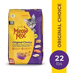 Meow Mix Original Choice Dry Cat Food, 22-lb bag