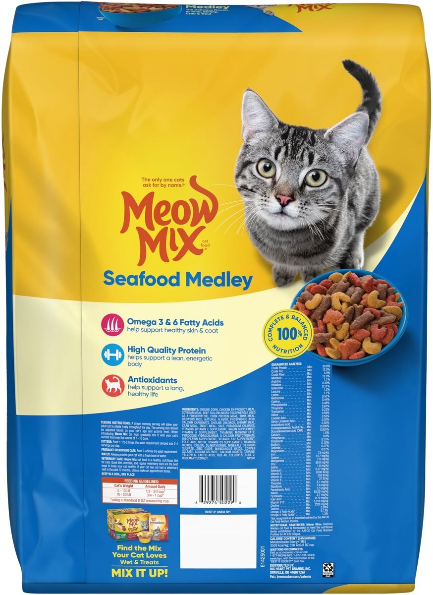 Meow Mix Seafood Medley Dry Cat Food