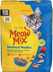 Meow Mix Seafood Medley Dry Cat Food, 14.2-lb bag