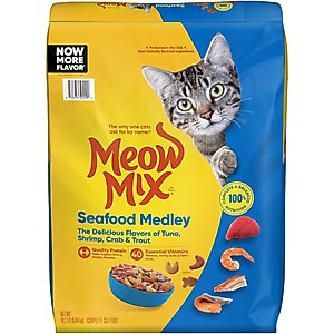 Meow Mix Seafood Medley Dry Cat Food, 14.2-lb bag