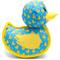 Show in main carousel: The Worthy Dog Rubber Duck Squeaky Plush Dog Toy, Blue, Small slide 2 of 3