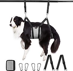 Ownpets Pet Grooming Hammock with Carabiners, Medium