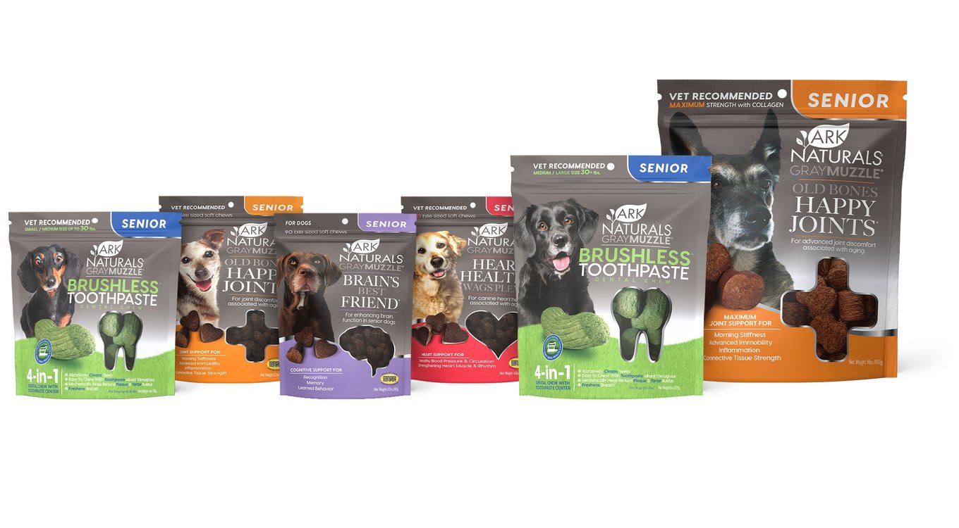 Ark Naturals Gray Muzzle Heart Health Senior Dog Chews