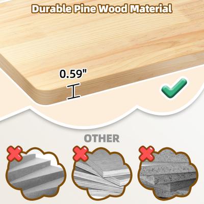 Show full view: Yitahome Wall Mounted Wooden Cat Climber Set, Beige, 16 count slide 4 of 9