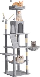Yitahome 64.5-in Sisal Cat Tree, Light Gray slide 2 of 6