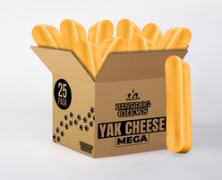 Best Dog Chews Yak Chews Mega Yak Dog Himalayan Chew Treats, 25 count