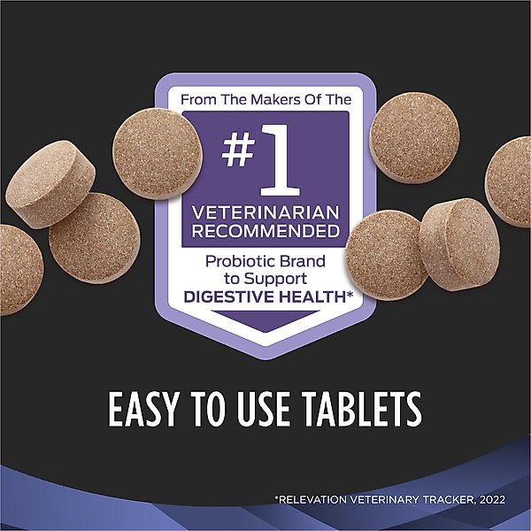 Purina Pro Plan Veterinary Diets FortiFlora Chewable Tablets Digestive Supplement for Dogs