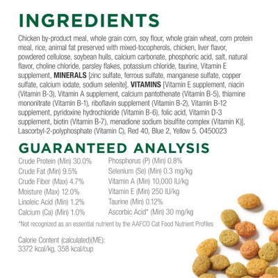 Show full view: Cat Chow Indoor Hairball & Healthy Weight Dry Cat Food, 15-lb bag slide 8 of 14