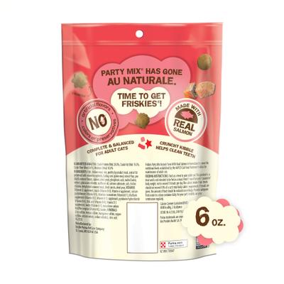 Show full view: Friskies Party Mix Natural Yums Complete & Balanced Salmon Crunchy Natural Cat Treats, 6-oz bag slide 3 of 12