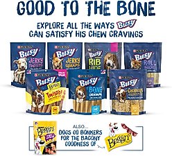 Busy Bone with Beggin' Twist'd! Long-Lasting Cheddar & Hickory Smoke Small/Medium Dog Treats, 10 count slide 2 of 9