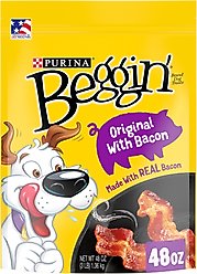 Purina Beggin' Strips Original with Bacon Flavored Dog Treats, 48-oz bag