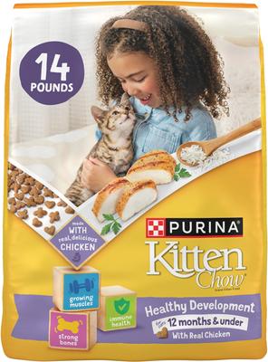 Kitten Chow Healthy Development Chicken Flavor Muscle & Brain Development Kitten Dry Cat Food