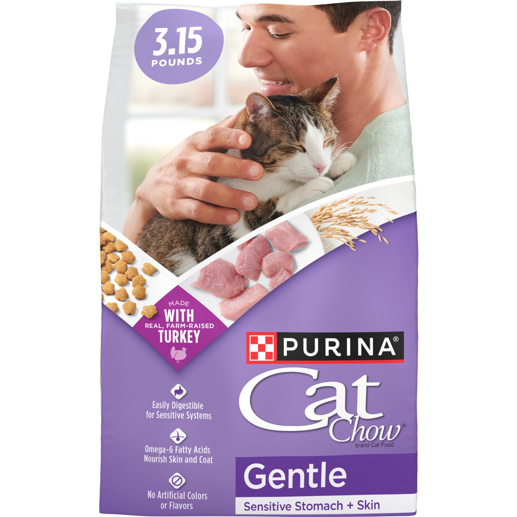 CAT CHOW Sensitive Stomach Gentle Dry Cat Food 26 lb bag Chewy