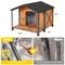 Show in main carousel: Aivituvin AIR88 Heated Waterproof Wooden Dog House, Brown, Large slide 8 of 8