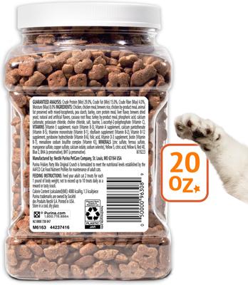 Show full view: Purina Friskies Party Mix Original Crunch Cat Treats, 20-oz tub slide 3 of 12