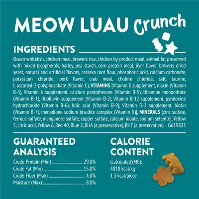 Show full view: Friskies Party Mix Meow Luau Crunch Flavor Crunchy Cat Treats, 6-oz bag slide 7 of 11