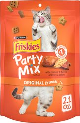 Friskies Party Mix Original Crunch Flavor Crunchy Cat Treats, 2.1-oz bag slide 1 of 8