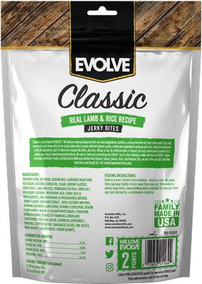 Show full view: Evolve Classic Good Grains Lamb & Rice Jerky Dog Treats, 10-oz bag slide 3 of 3
