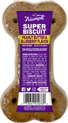 Triumph Peanut Butter & Blueberry Super Single Crunchy Dog Treats, 3.5-oz bag